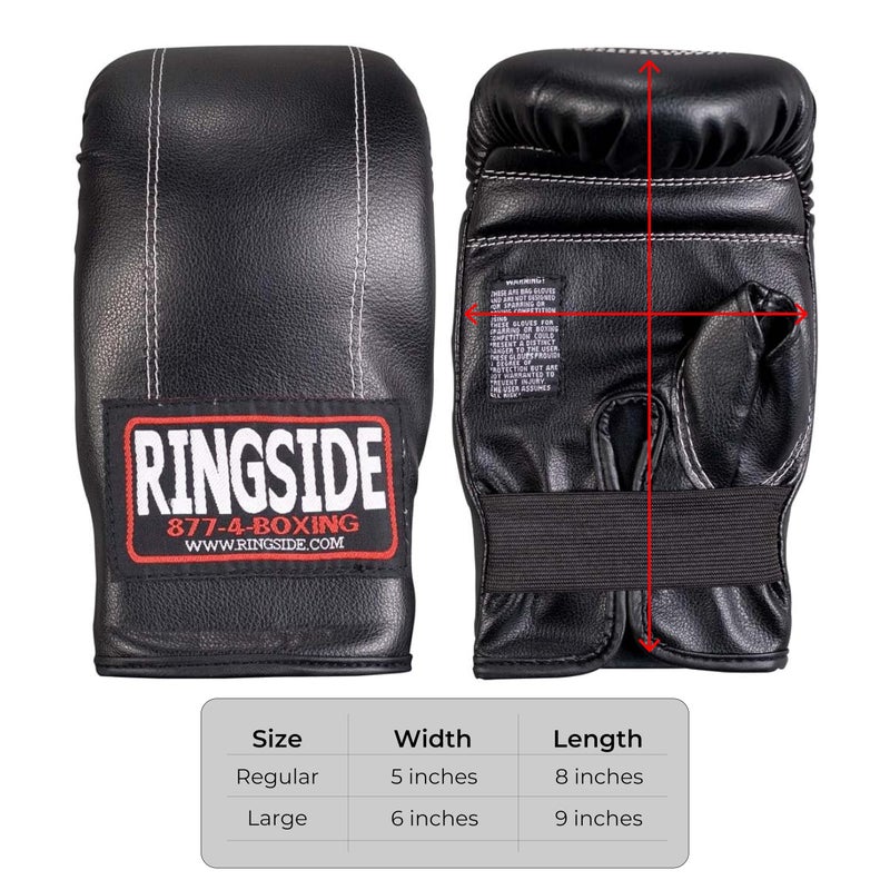 Ringside قفازات رينغسايد الاقتصادية (كبير) ، أسود - Image 2